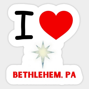 I HEART BETHLEHEM Sticker